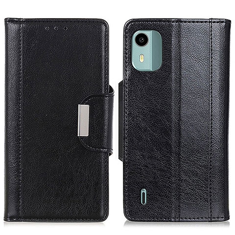 Funda de Cuero Cartera con Soporte Carcasa M01L para Nokia C12 Negro