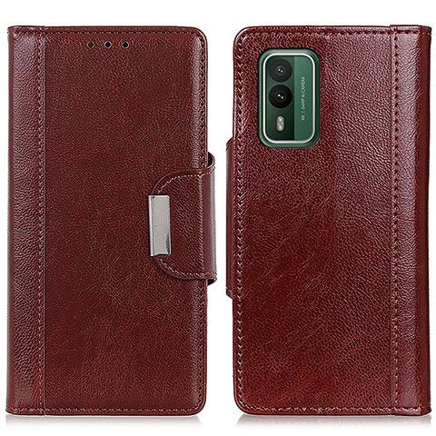 Funda de Cuero Cartera con Soporte Carcasa M01L para Nokia XR21 Marron