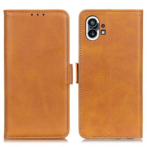 Funda de Cuero Cartera con Soporte Carcasa M01L para Nothing Phone 1 Marron Claro