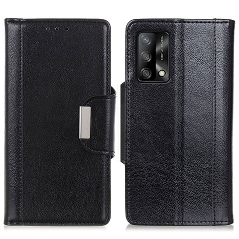 Funda de Cuero Cartera con Soporte Carcasa M01L para Oppo A74 4G Negro