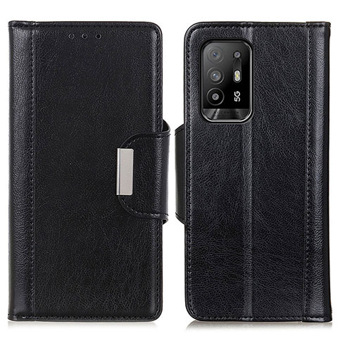 Funda de Cuero Cartera con Soporte Carcasa M01L para Oppo A94 5G Negro