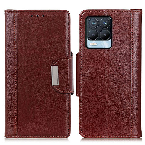 Funda de Cuero Cartera con Soporte Carcasa M01L para Realme 8 4G Marron