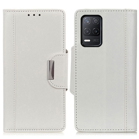 Funda de Cuero Cartera con Soporte Carcasa M01L para Realme 9 5G India Blanco