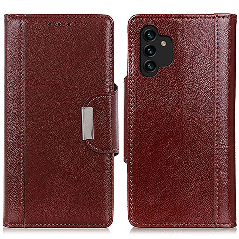 Funda de Cuero Cartera con Soporte Carcasa M01L para Samsung Galaxy A13 4G Marron