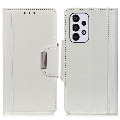 Funda de Cuero Cartera con Soporte Carcasa M01L para Samsung Galaxy A33 5G Blanco