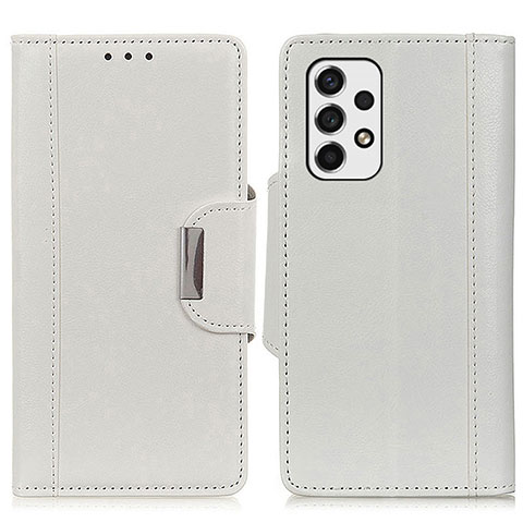 Funda de Cuero Cartera con Soporte Carcasa M01L para Samsung Galaxy A53 5G Blanco