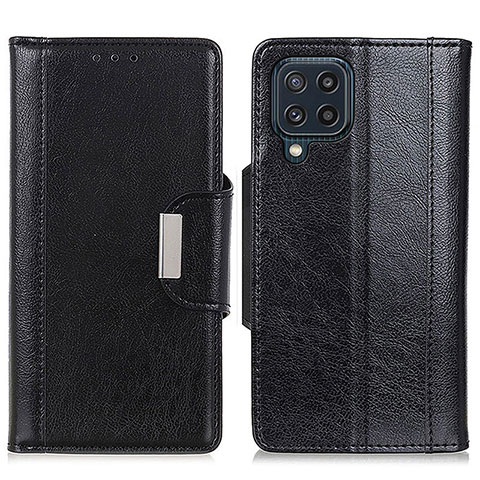 Funda de Cuero Cartera con Soporte Carcasa M01L para Samsung Galaxy M32 4G Negro