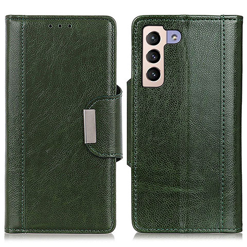 Funda de Cuero Cartera con Soporte Carcasa M01L para Samsung Galaxy S21 5G Verde