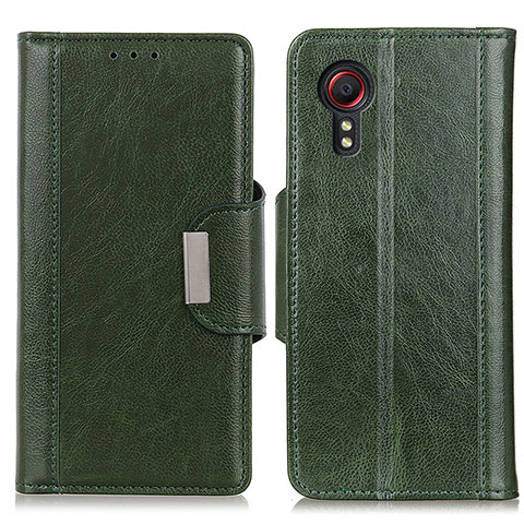 Funda de Cuero Cartera con Soporte Carcasa M01L para Samsung Galaxy XCover 5 SM-G525F Verde