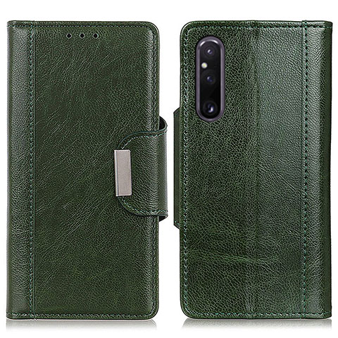 Funda de Cuero Cartera con Soporte Carcasa M01L para Sony Xperia 1 V Verde