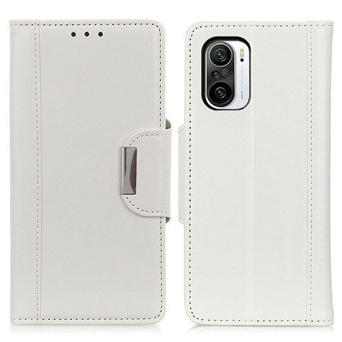 Funda de Cuero Cartera con Soporte Carcasa M01L para Xiaomi Mi 11X Pro 5G Blanco