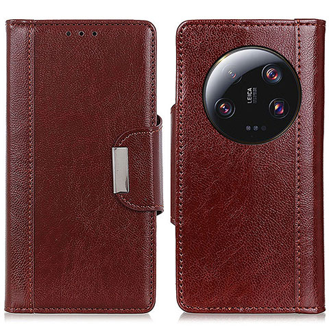 Funda de Cuero Cartera con Soporte Carcasa M01L para Xiaomi Mi 13 Ultra 5G Marron