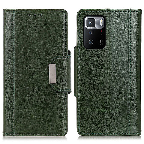 Funda de Cuero Cartera con Soporte Carcasa M01L para Xiaomi Poco X3 GT 5G Verde