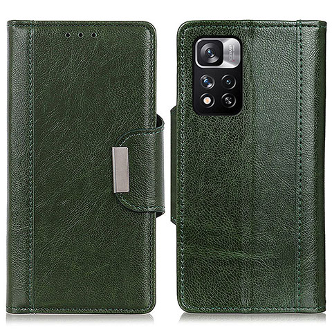 Funda de Cuero Cartera con Soporte Carcasa M01L para Xiaomi Poco X4 NFC Verde