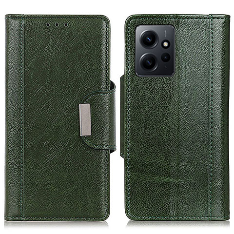 Funda de Cuero Cartera con Soporte Carcasa M01L para Xiaomi Redmi Note 12 4G Verde