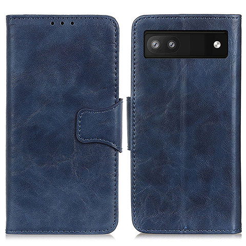 Funda de Cuero Cartera con Soporte Carcasa M02L para Google Pixel 6a 5G Azul