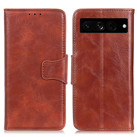 Funda de Cuero Cartera con Soporte Carcasa M02L para Google Pixel 7 Pro 5G Marron