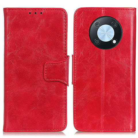 Funda de Cuero Cartera con Soporte Carcasa M02L para Huawei Enjoy 50 Pro Rojo