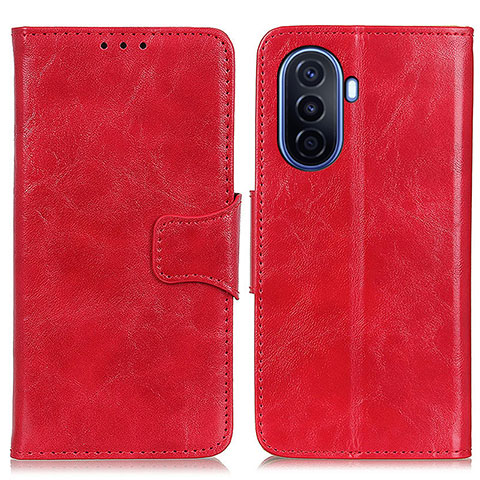 Funda de Cuero Cartera con Soporte Carcasa M02L para Huawei Enjoy 50 Rojo