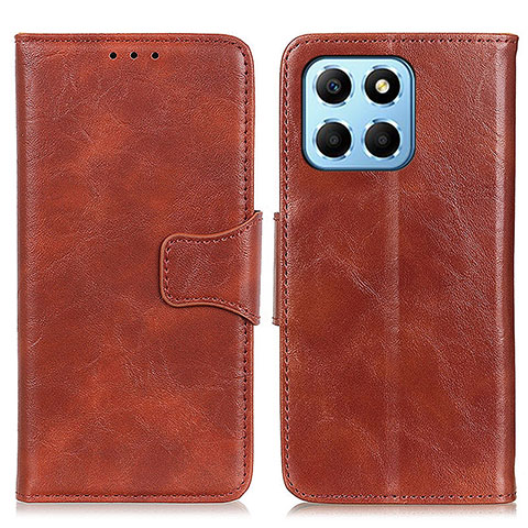 Funda de Cuero Cartera con Soporte Carcasa M02L para Huawei Honor X8 5G Marron