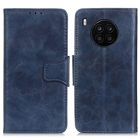 Funda de Cuero Cartera con Soporte Carcasa M02L para Huawei Nova 8i Azul