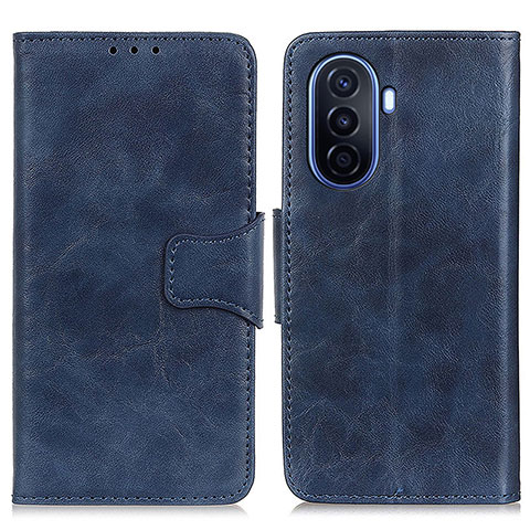 Funda de Cuero Cartera con Soporte Carcasa M02L para Huawei Nova Y70 Azul