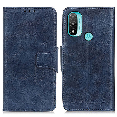 Funda de Cuero Cartera con Soporte Carcasa M02L para Motorola Moto E20 Azul