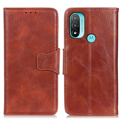 Funda de Cuero Cartera con Soporte Carcasa M02L para Motorola Moto E20 Marron