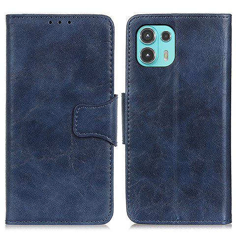 Funda de Cuero Cartera con Soporte Carcasa M02L para Motorola Moto Edge 20 Lite 5G Azul