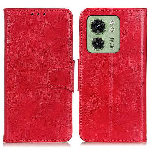 Funda de Cuero Cartera con Soporte Carcasa M02L para Motorola Moto Edge (2023) 5G Rojo