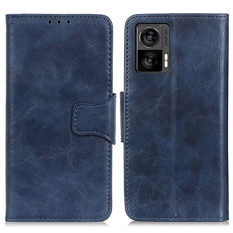 Funda de Cuero Cartera con Soporte Carcasa M02L para Motorola Moto Edge 30 Lite 5G Azul