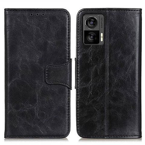 Funda de Cuero Cartera con Soporte Carcasa M02L para Motorola Moto Edge 30 Lite 5G Negro