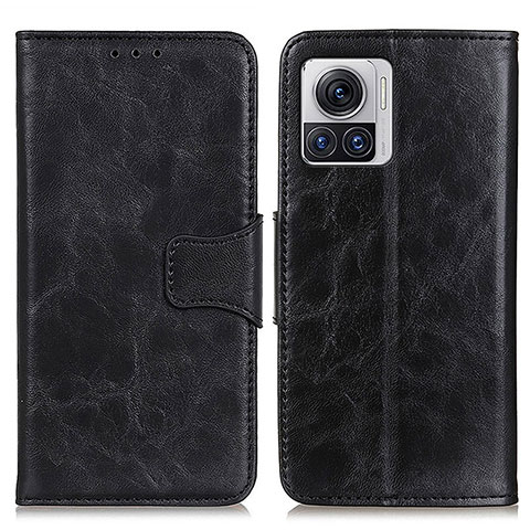 Funda de Cuero Cartera con Soporte Carcasa M02L para Motorola Moto Edge 30 Ultra 5G Negro