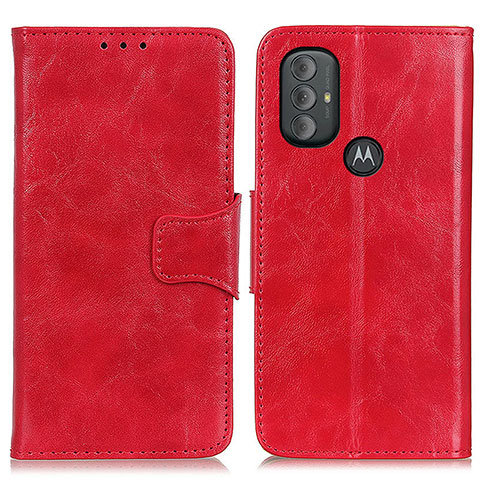 Funda de Cuero Cartera con Soporte Carcasa M02L para Motorola Moto G Play Gen 2 Rojo