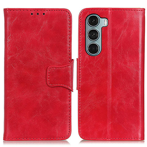 Funda de Cuero Cartera con Soporte Carcasa M02L para Motorola Moto G200 5G Rojo