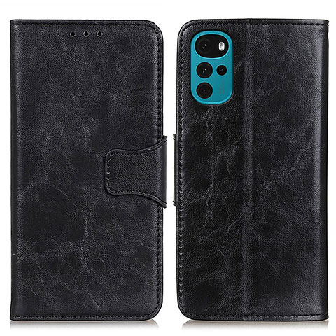 Funda de Cuero Cartera con Soporte Carcasa M02L para Motorola Moto G22 Negro