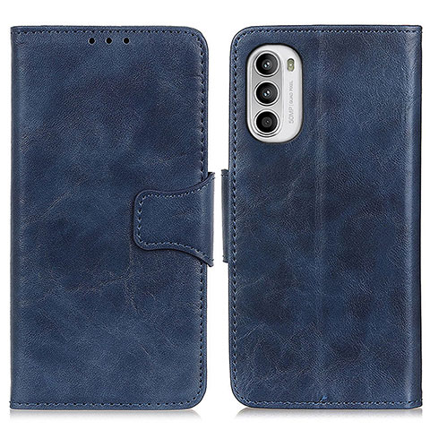 Funda de Cuero Cartera con Soporte Carcasa M02L para Motorola MOTO G52 Azul