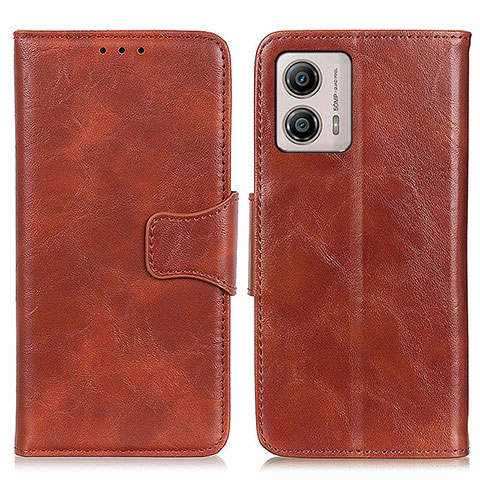 Funda de Cuero Cartera con Soporte Carcasa M02L para Motorola Moto G53 5G Marron