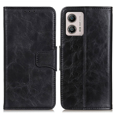 Funda de Cuero Cartera con Soporte Carcasa M02L para Motorola Moto G53y 5G Negro