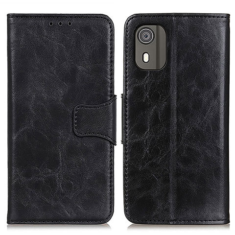 Funda de Cuero Cartera con Soporte Carcasa M02L para Nokia C02 Negro