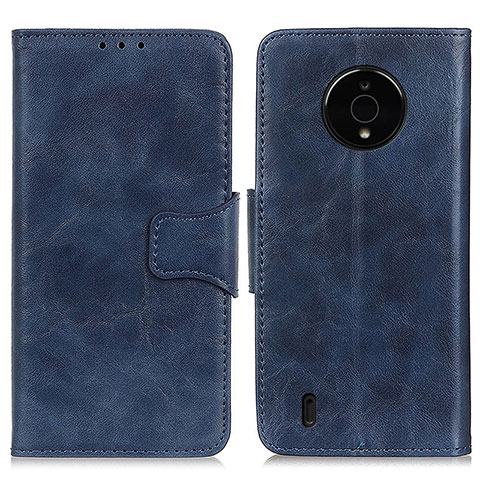 Funda de Cuero Cartera con Soporte Carcasa M02L para Nokia C200 Azul