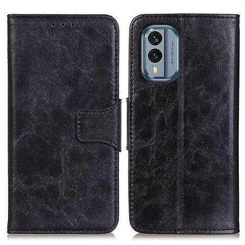 Funda de Cuero Cartera con Soporte Carcasa M02L para Nokia X30 5G Negro