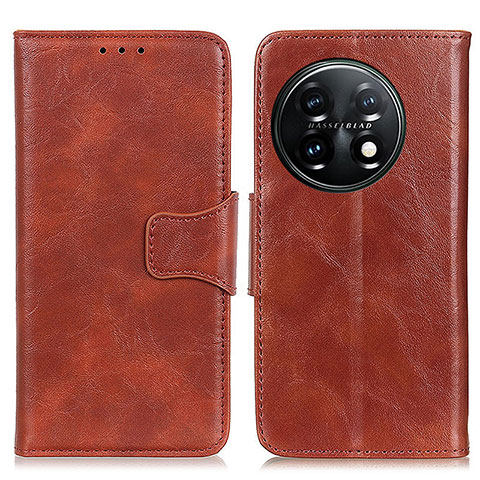 Funda de Cuero Cartera con Soporte Carcasa M02L para OnePlus 11 5G Marron