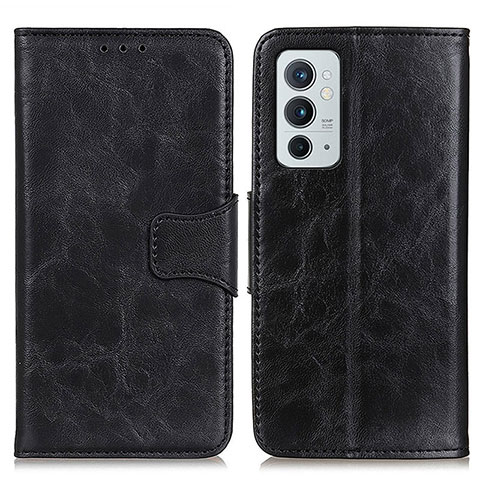 Funda de Cuero Cartera con Soporte Carcasa M02L para OnePlus 9RT 5G Negro