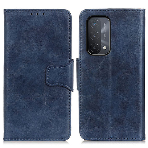 Funda de Cuero Cartera con Soporte Carcasa M02L para Oppo A93 5G Azul