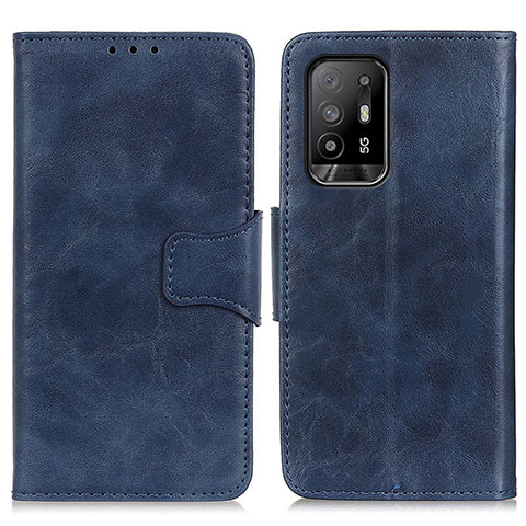 Funda de Cuero Cartera con Soporte Carcasa M02L para Oppo A94 5G Azul