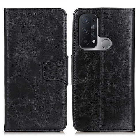 Funda de Cuero Cartera con Soporte Carcasa M02L para Oppo Reno5 A Negro