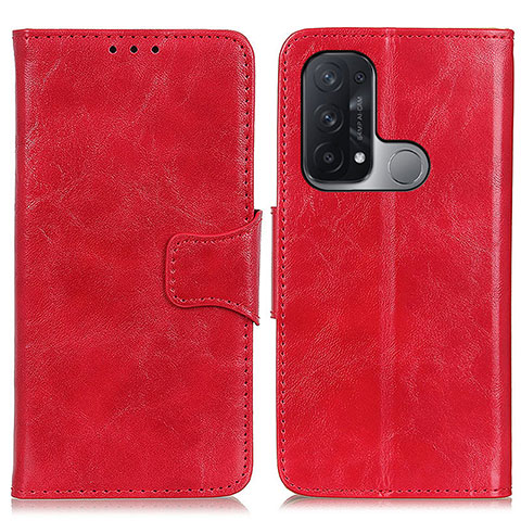 Funda de Cuero Cartera con Soporte Carcasa M02L para Oppo Reno5 A Rojo