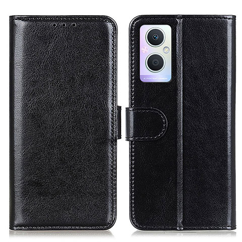 Funda de Cuero Cartera con Soporte Carcasa M02L para Oppo Reno7 Lite 5G Negro