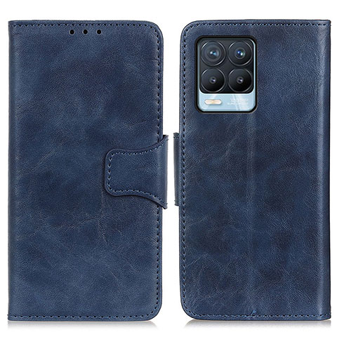 Funda de Cuero Cartera con Soporte Carcasa M02L para Realme 8 Pro Azul